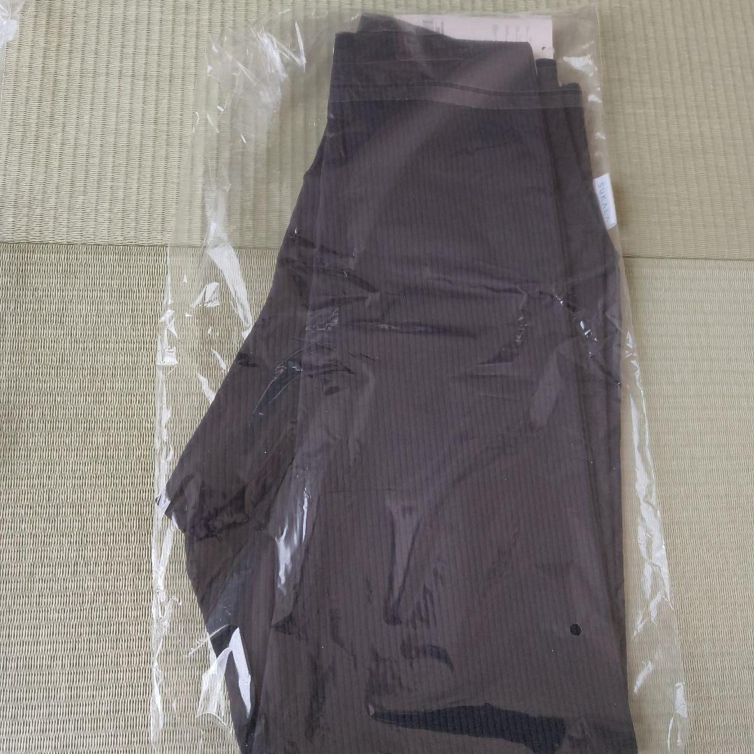 スカーラ ブラック ベーシックリブ レギンス ヨガパンツ Mサイズ