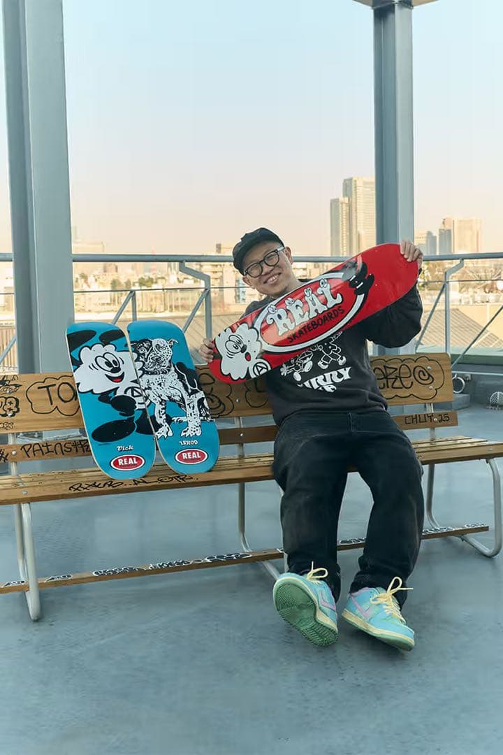 REAL Skateboards x VERDY スケートボードデッキ