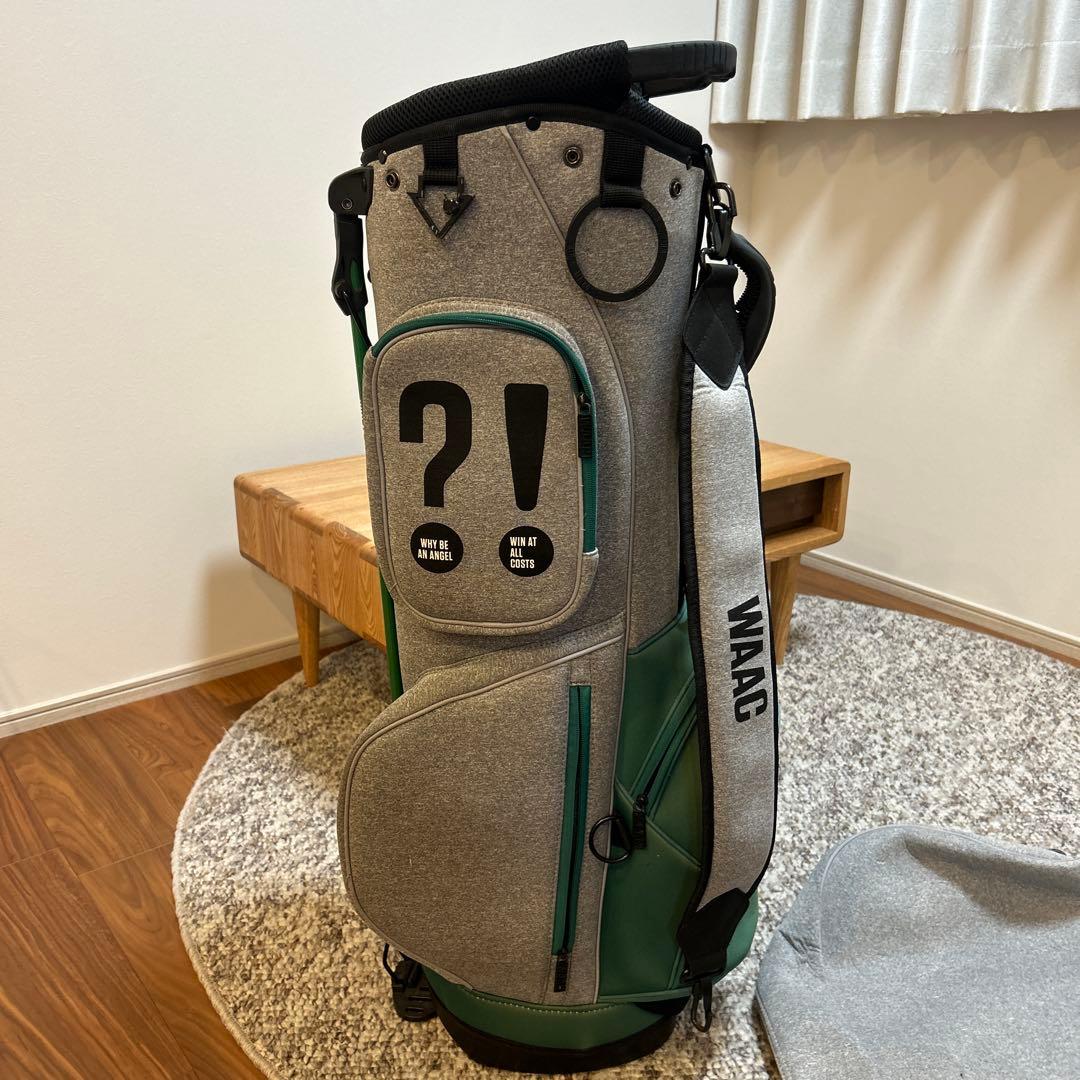 WAAC ゴルフキャディバッグ グレー・グリーン
