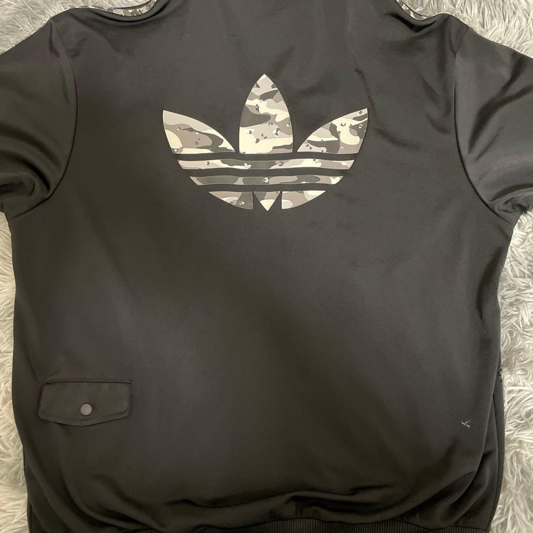 【アディダスオリジナルス】 3ストライプ カモフラジャケットLサイズadidas