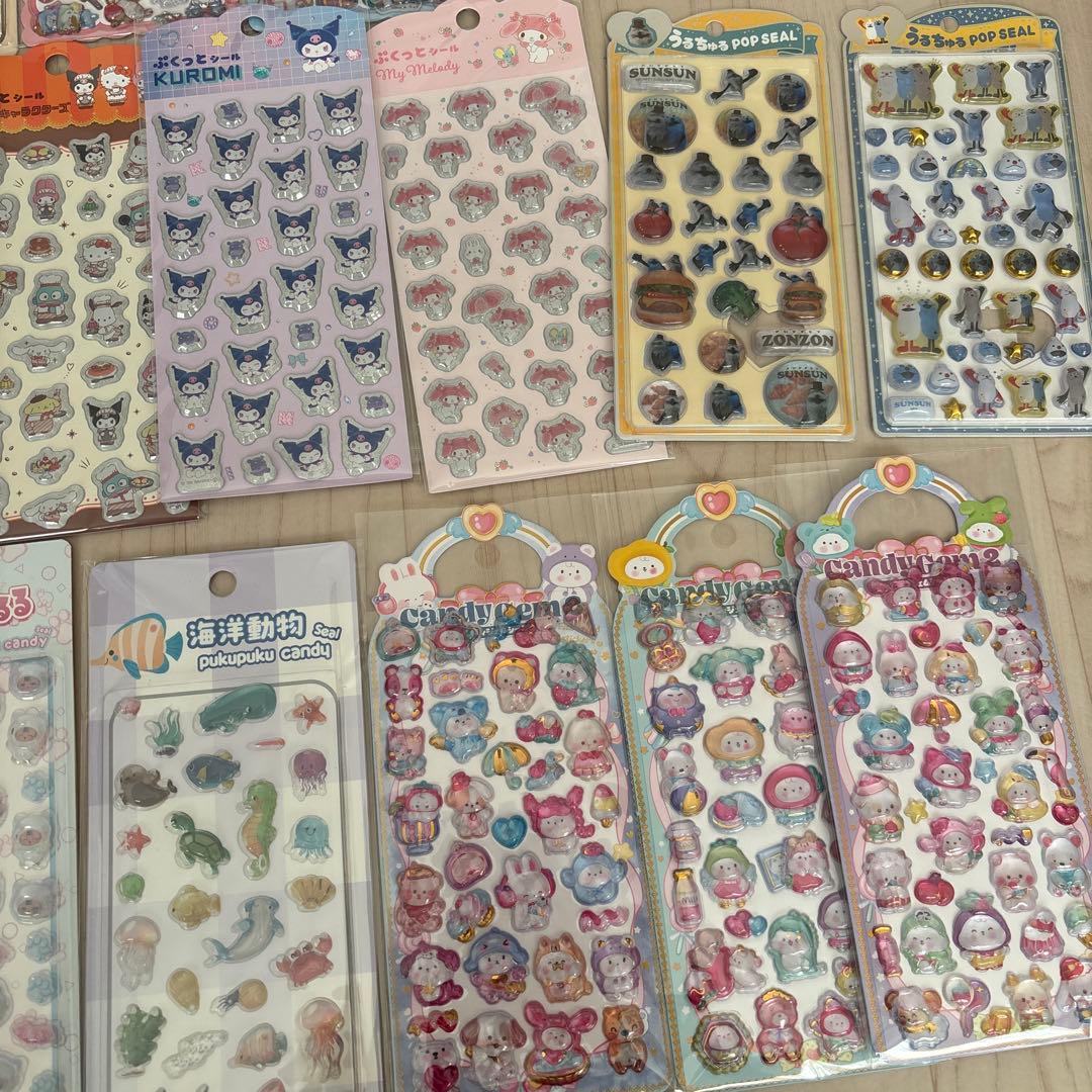 シール帳 シールバインダー シール うるちゅる ぷくっとシール キャンディジェム