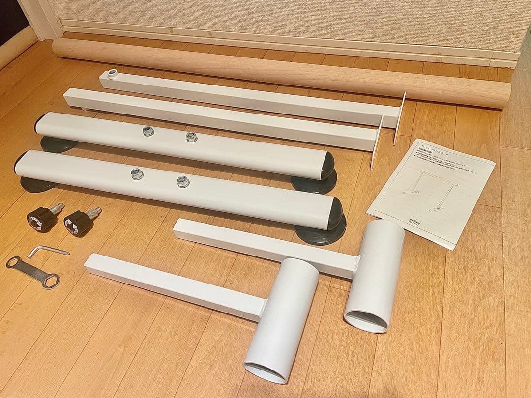 ☆良品！！ バレエ 木目調バー 高さ2段階調整 レッスンバー ダンス バレエバー