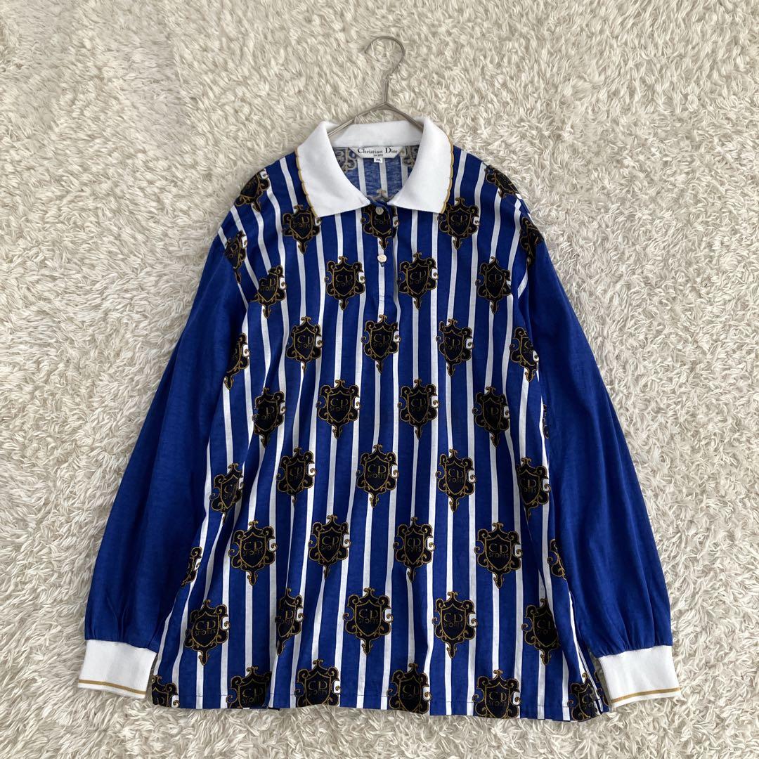 ディオール Christian Dior sports 総柄 長袖 ストライプ