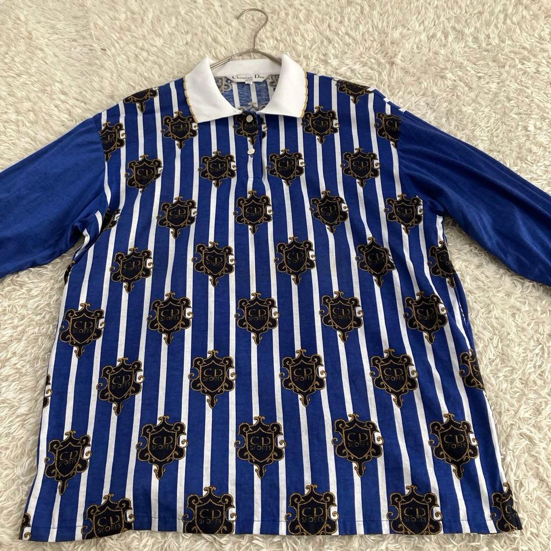 ディオール Christian Dior sports 総柄 長袖 ストライプ