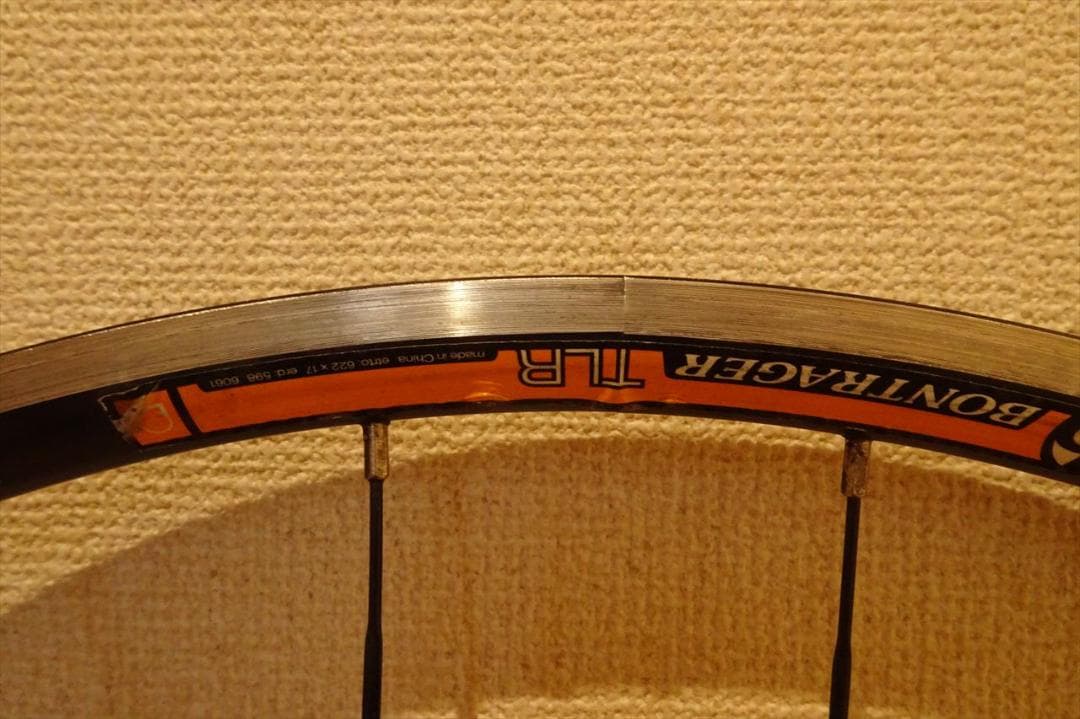 【値下げ】ボントレガー リムブレーキ用ホイール前後輪セット（TREK完成車付属）