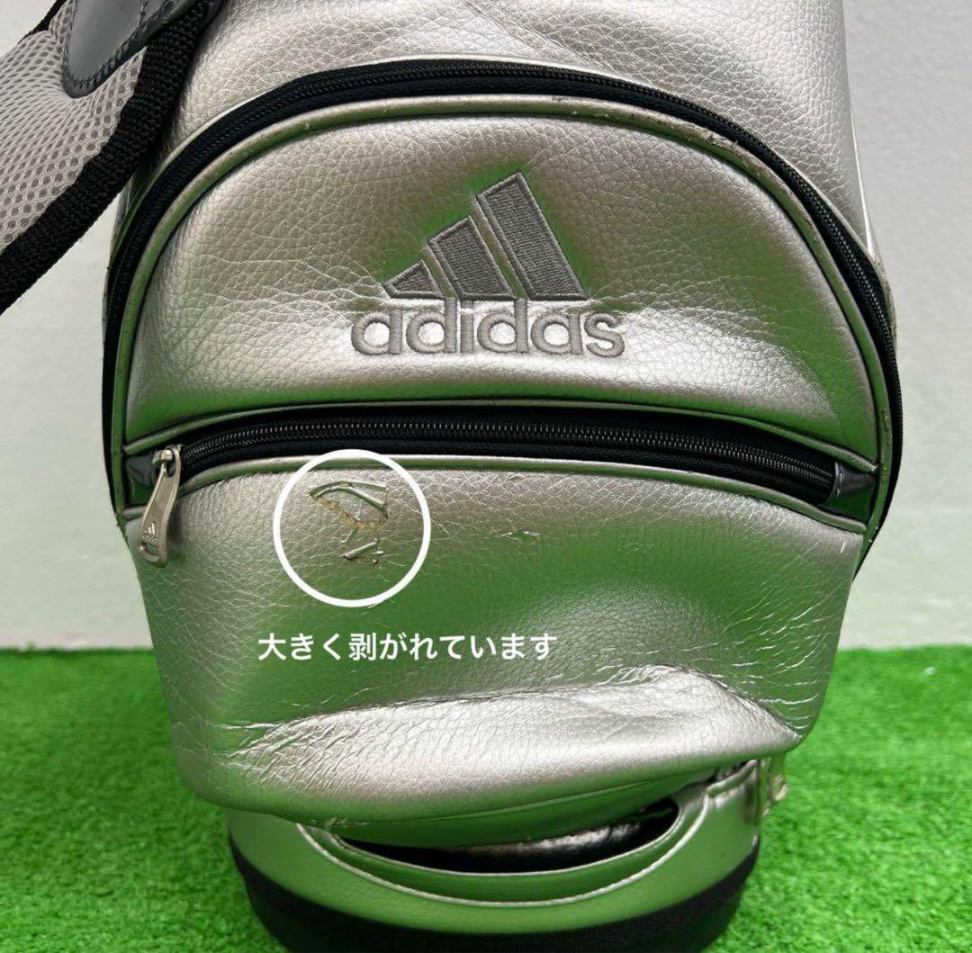 アディダス　adidas キャディバッグ 9インチ　シルバー