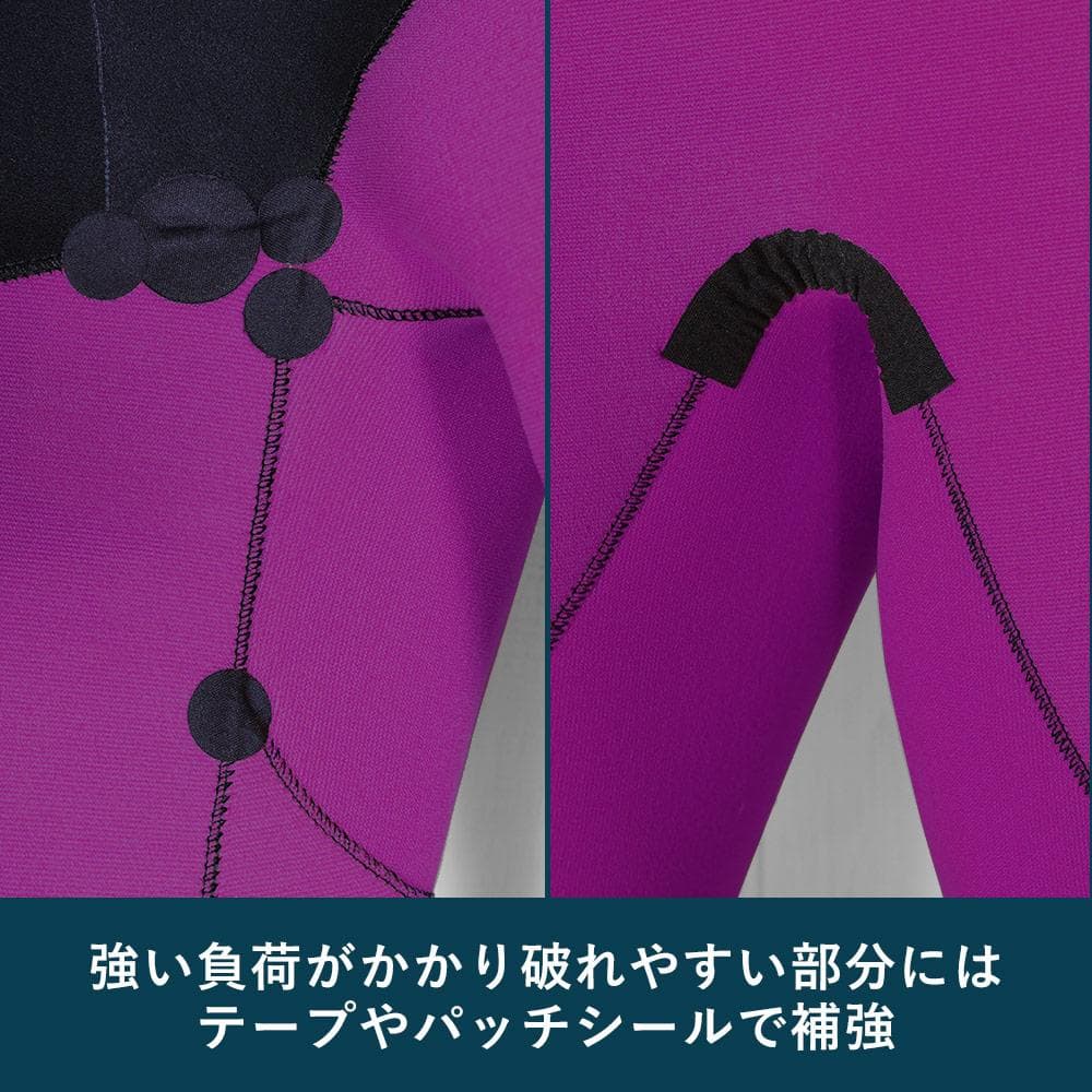 【最終出品・オマケつき】FELLOW　極暖セミドライウエットスーツ　M　5ｘ3