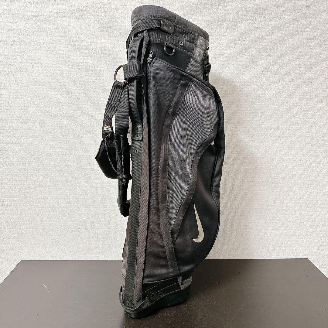 希少 ナイキNIKE スタンド式 キャディバッグ 5分割 ブラック×グレー 軽量