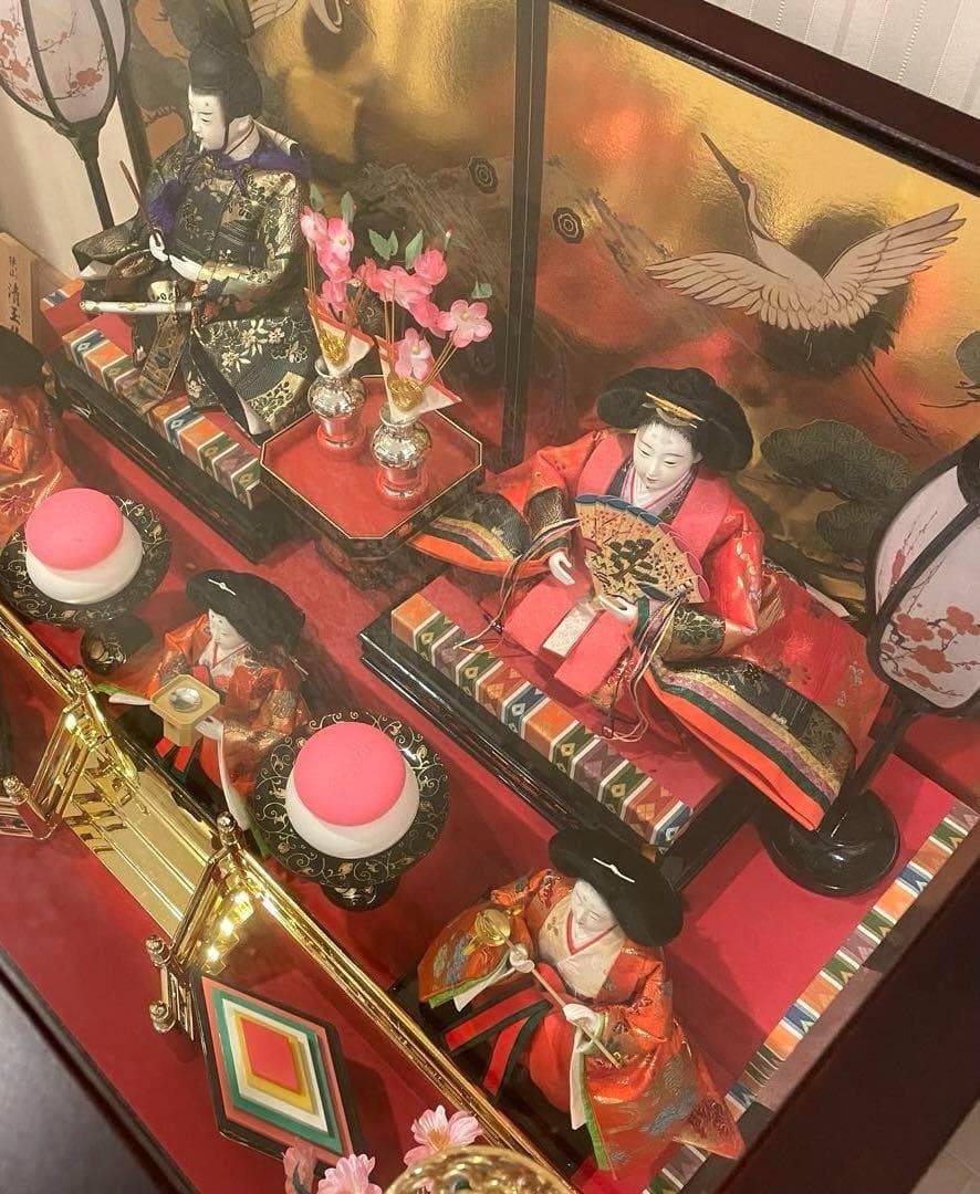 狭山清玉 雛人形 ケース 三段飾り 清玉作