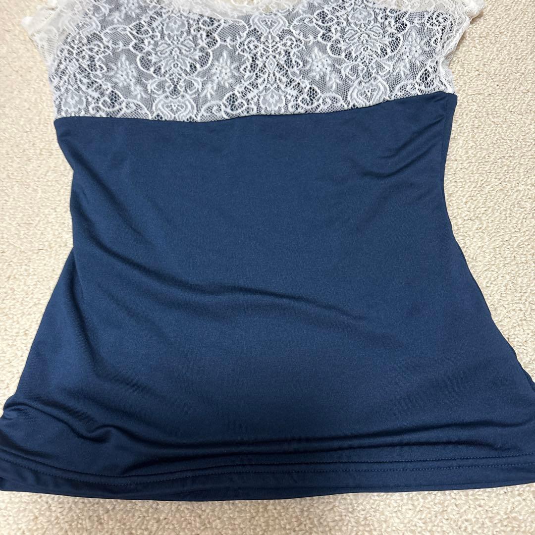 美品　ドゥッシュドゥッスウ　レオトップ　シャンデリーレースMサイズ