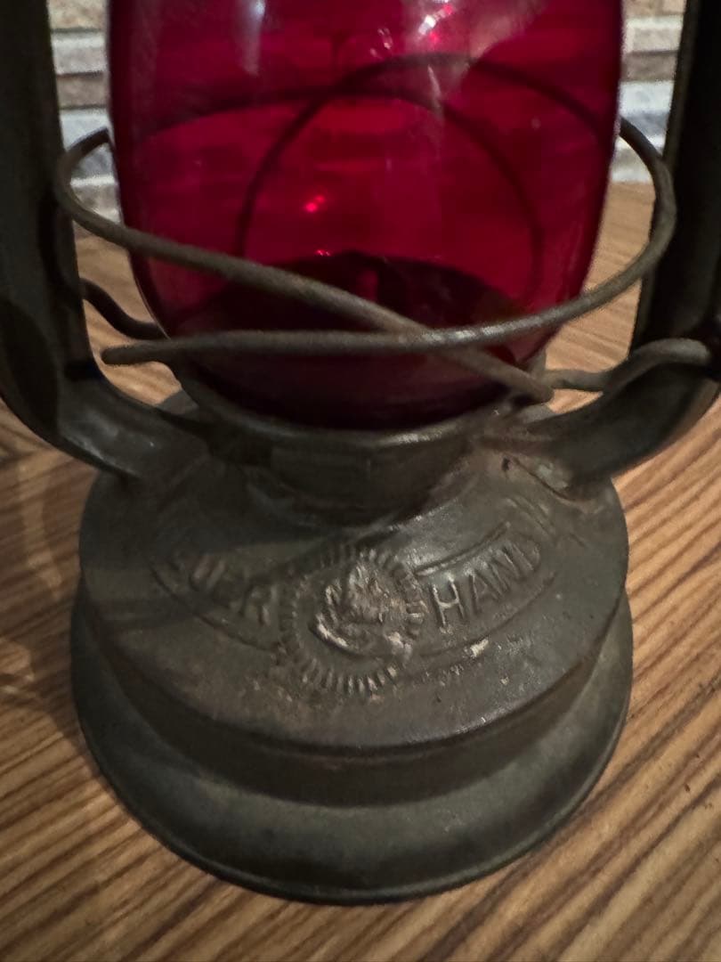 ライト・ランタン FEUERHAND 176e olive drab Red Globe