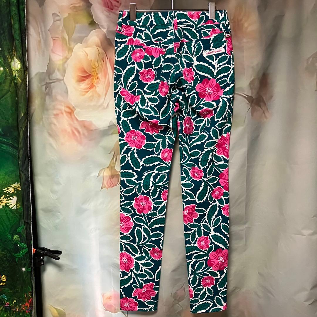ゴルフ美品⭐︎PEARLY GATES ストレッチパンツ ハイビスカス柄