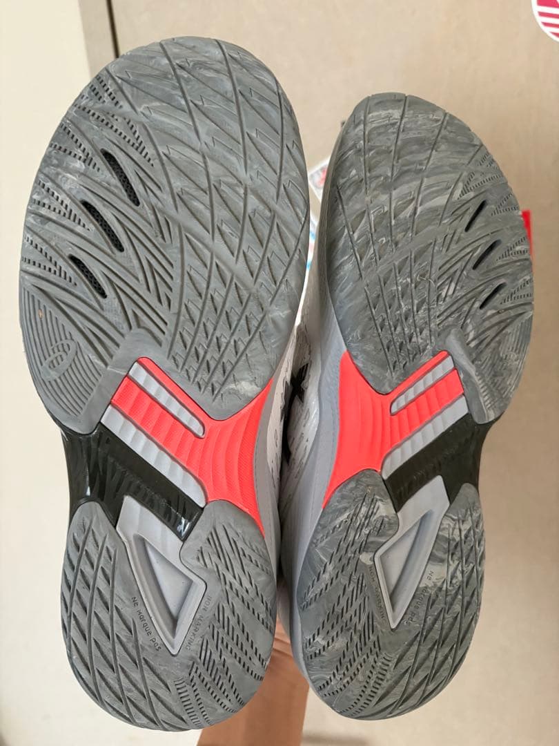 ASICS バレーボールシューズ ホワイト/グレー　26.0値下げ交渉大歓迎‼️