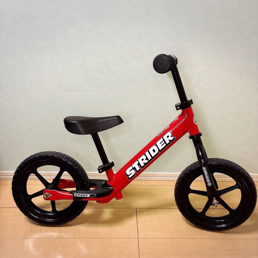 とし　STRIDER sports バランスバイク レッド 延長サドル