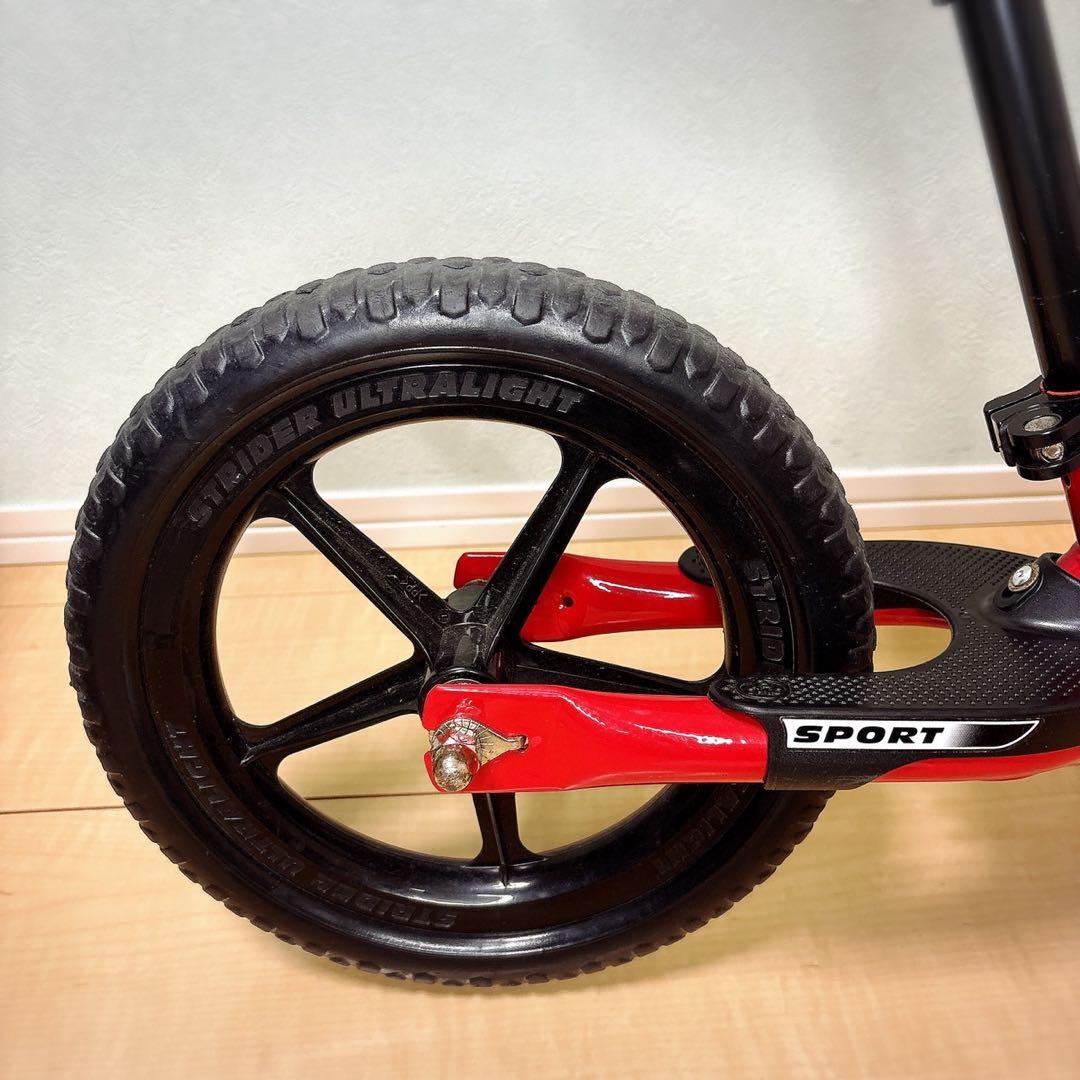 とし　STRIDER sports バランスバイク レッド 延長サドル