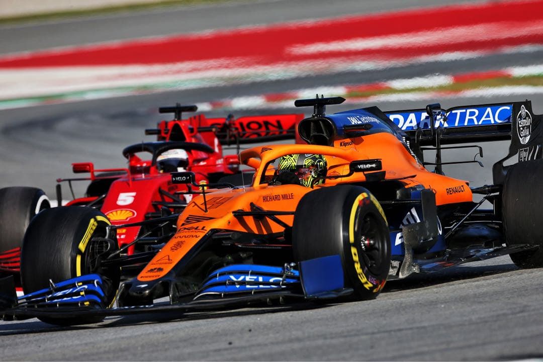 F1 McLaren MCL35 ランドノリス直筆サイン入ミニカー1:43