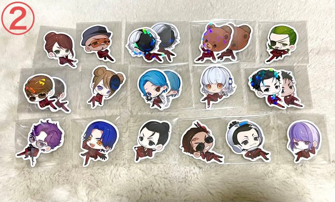 餡ブレラ グッズセット 缶バッジ ステッカー ウェスカー アクリルスタンド