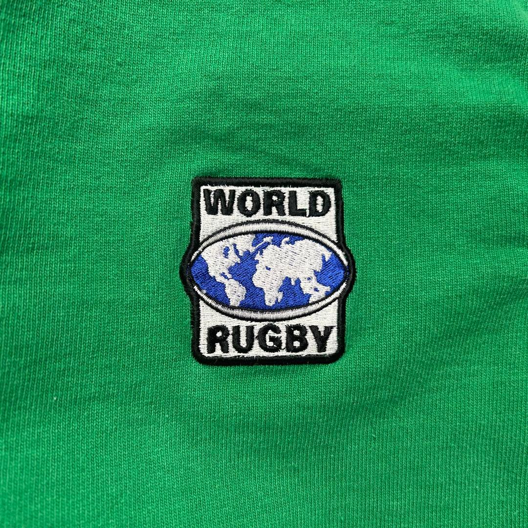 バーバリアン カナダ製 長袖 ラガーシャツ グリーン 2XL 6492