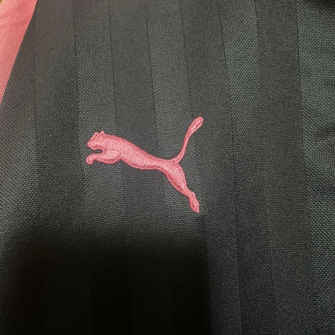 【美品】PUMA　プーマ　ジャージ上下　チャコールグレー×ピンク　SS