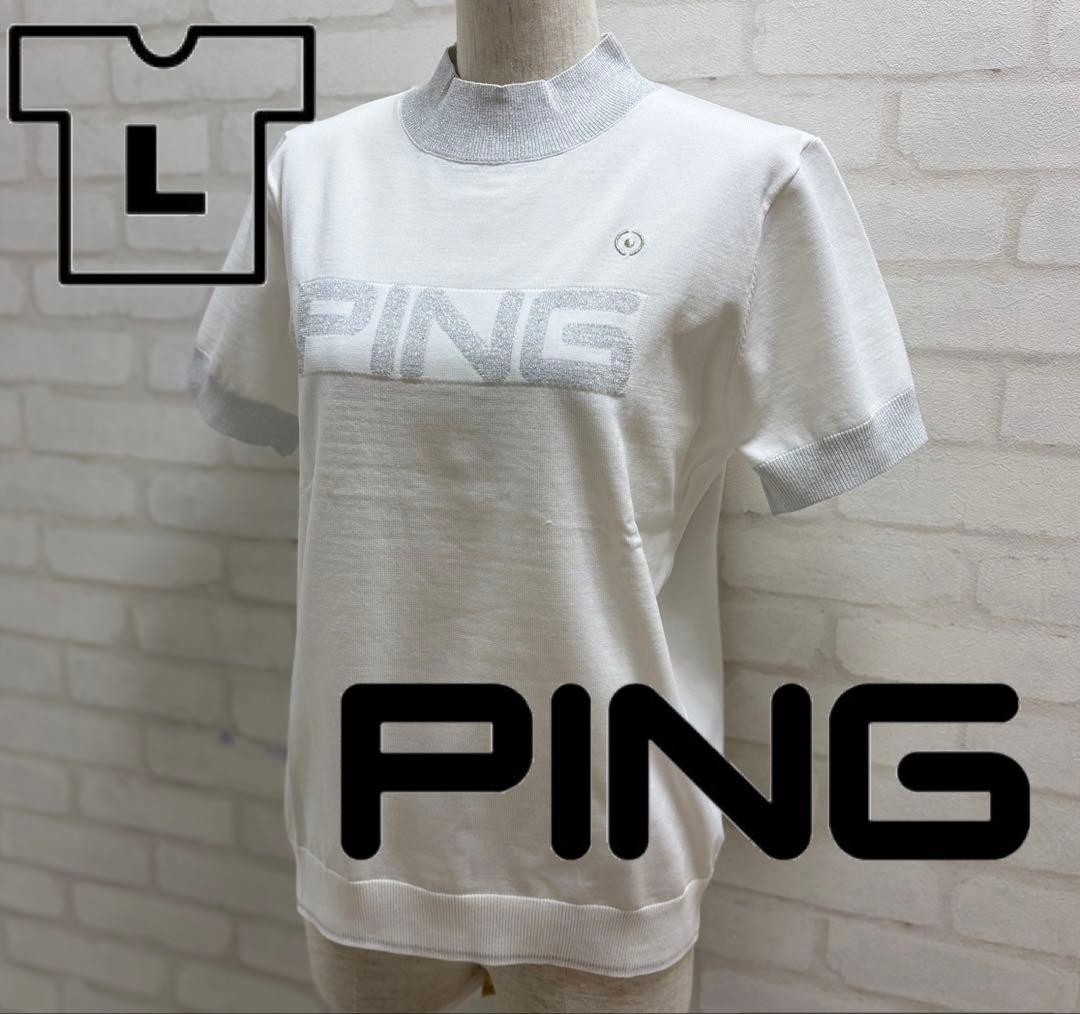 ★美品★ PING ゴルフウェア レディース Lサイズ 半袖 シャツ