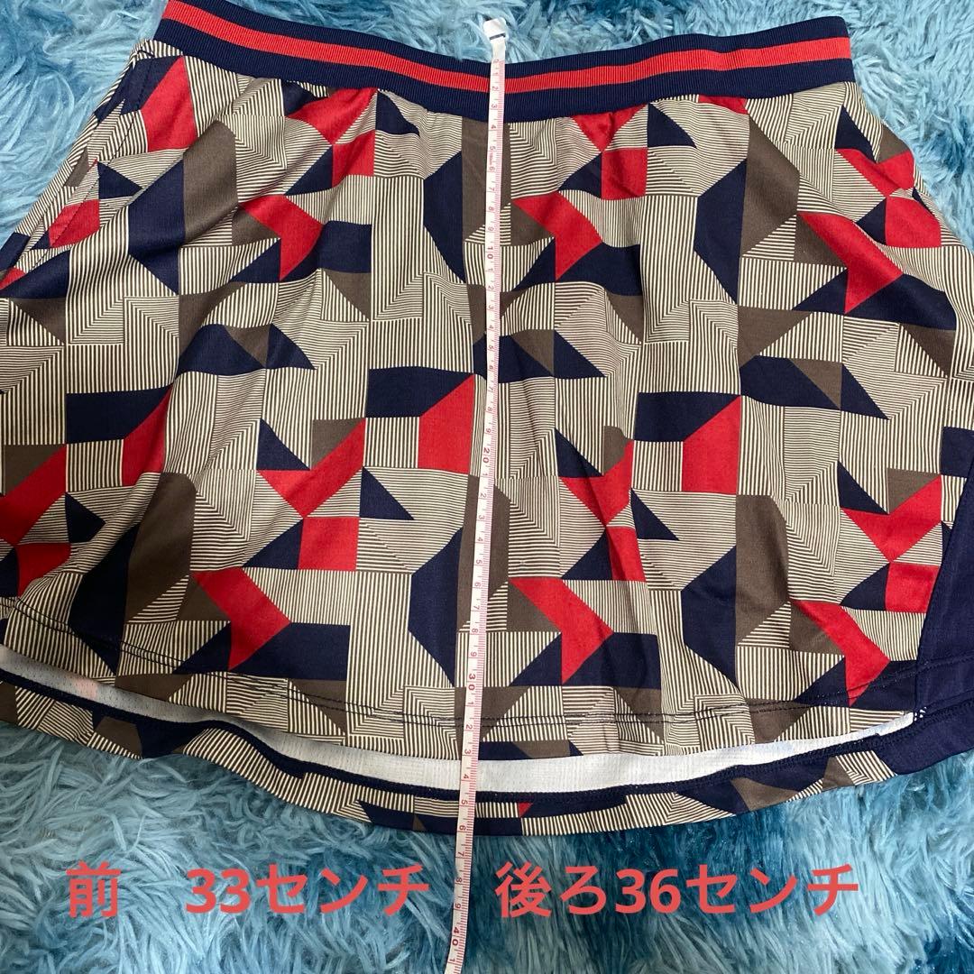 FILA テニス　レディース　上下セット　XL M テニスウェア　赤　柄