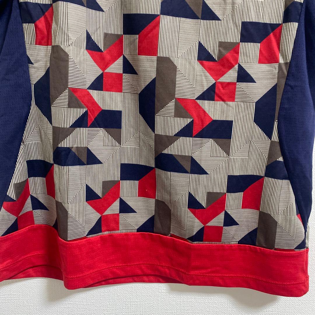 FILA テニス　レディース　上下セット　XL M テニスウェア　赤　柄