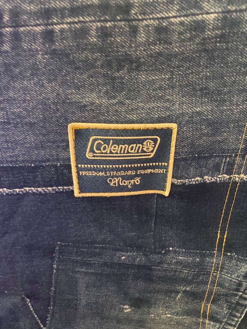 Coleman デニム　レイチェア　インディゴ　アウトドアチェア
