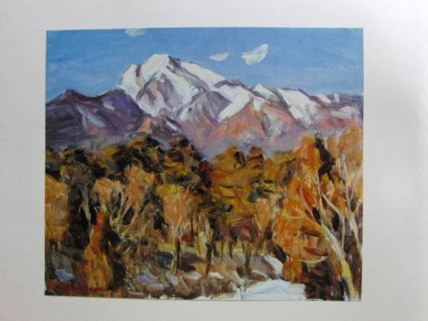 楢原健三、甲斐駒ヶ岳、限定・豪華希少画集（レゾネ）、日本の名山、 新品高級額付