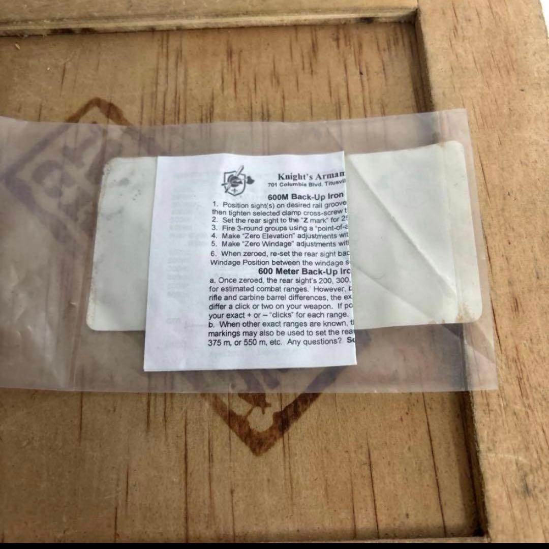 未使用品　米軍　実物　KNIGHTS REAR SIGHT 600 METER⑤