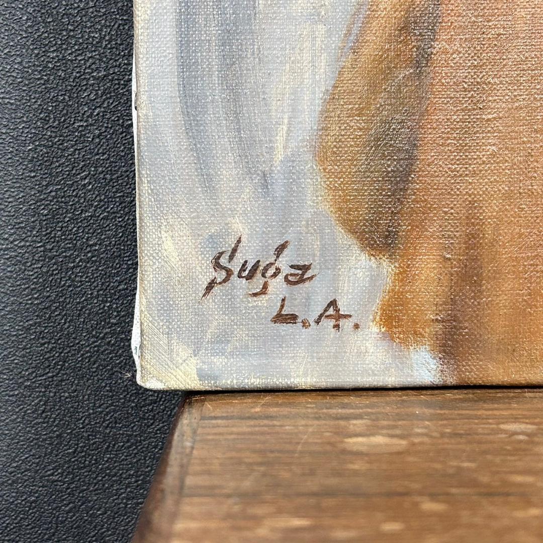 菅沼金六「プラチナムブロンド」油絵 油彩画 直筆サイン入り F10 女性像