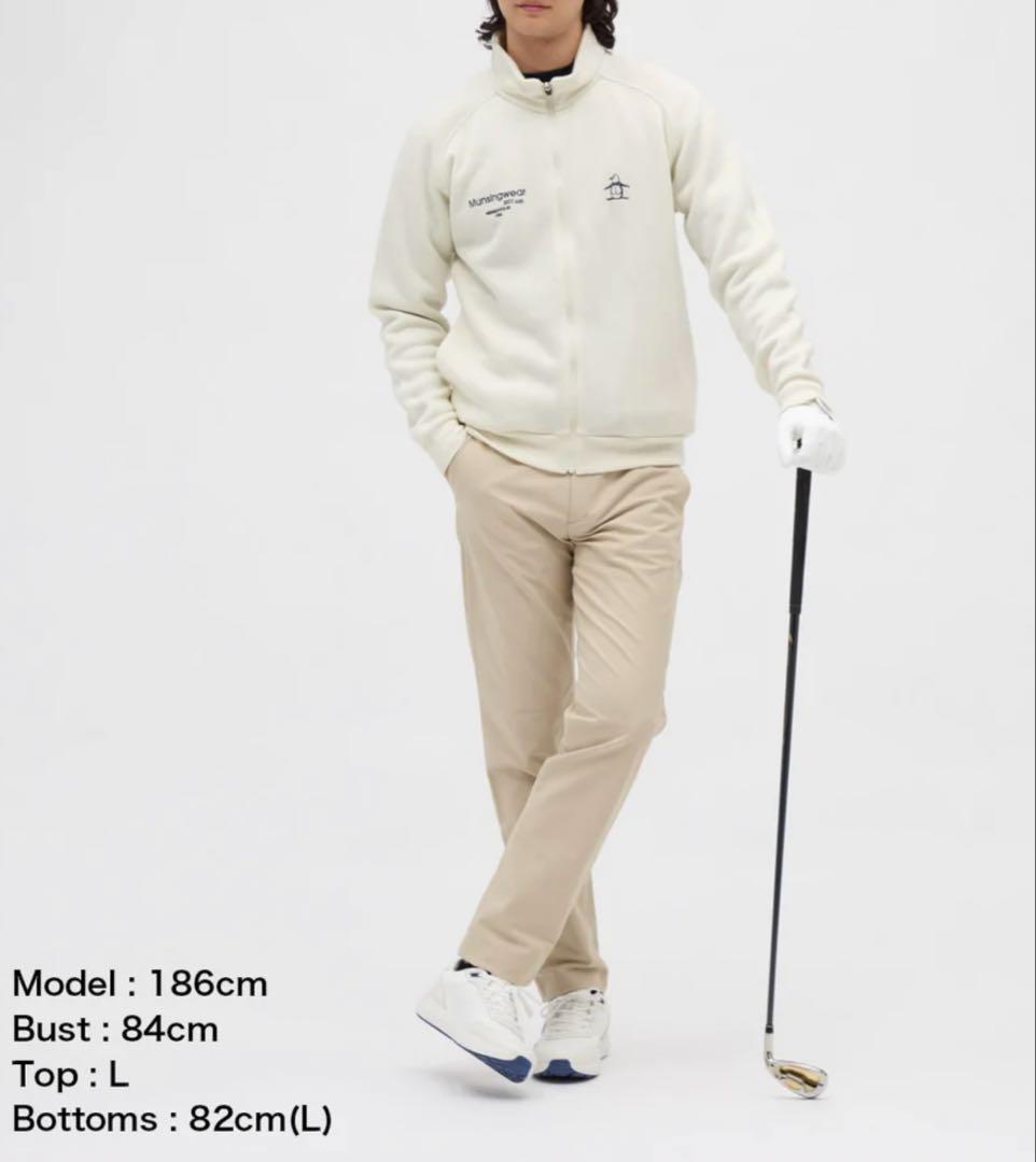 MUNSINGWEAR グレー フルジップ セーター L