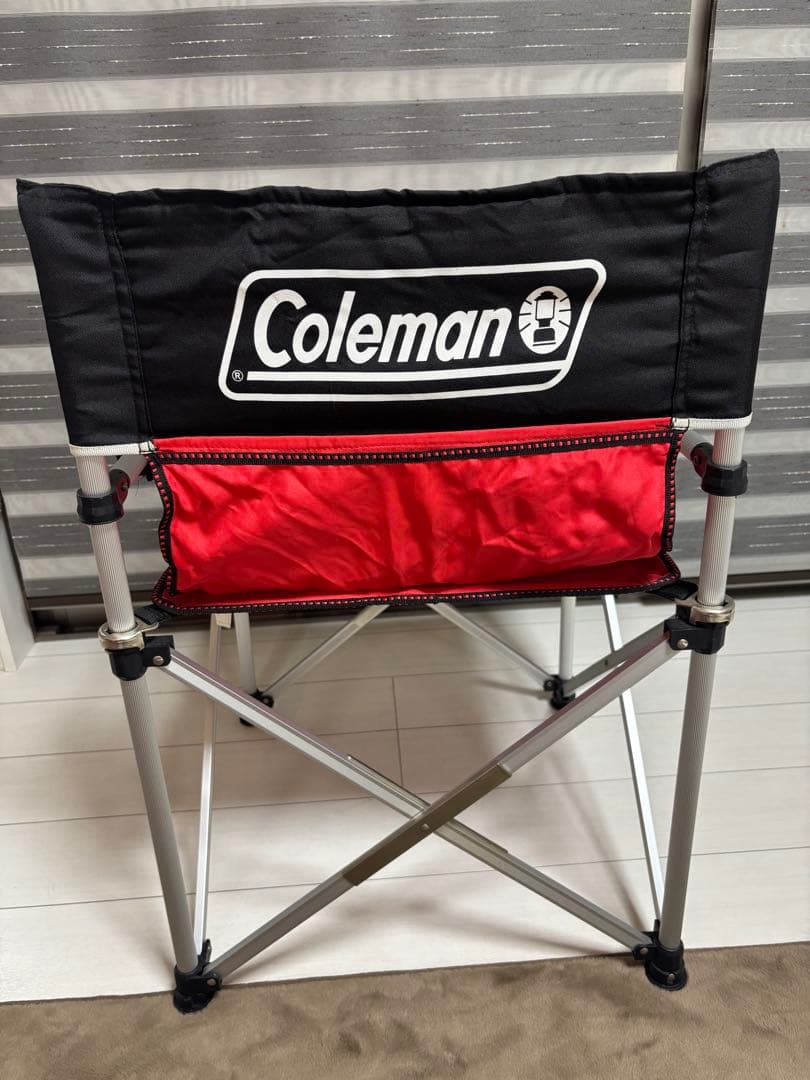 Coleman スリムキャプテンチェア　赤黒①