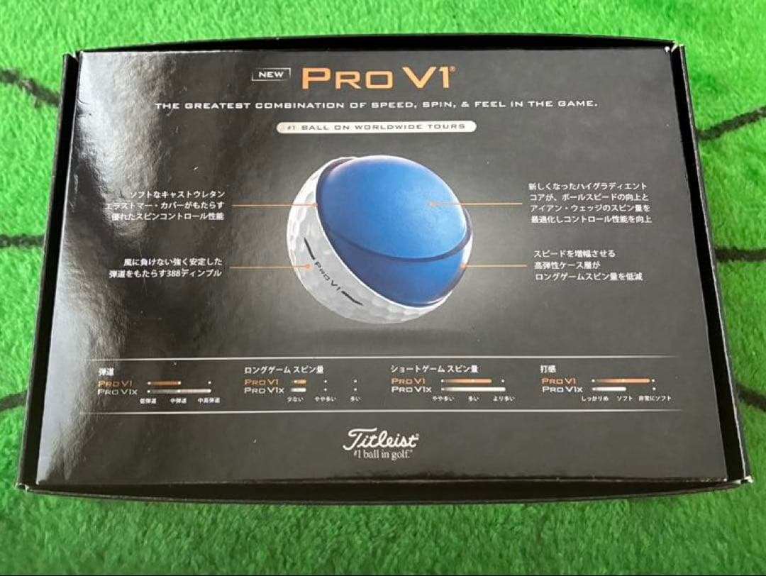 【Titleist PRO V1 】ゴルフボール 1ダース(ダブルナンバー)