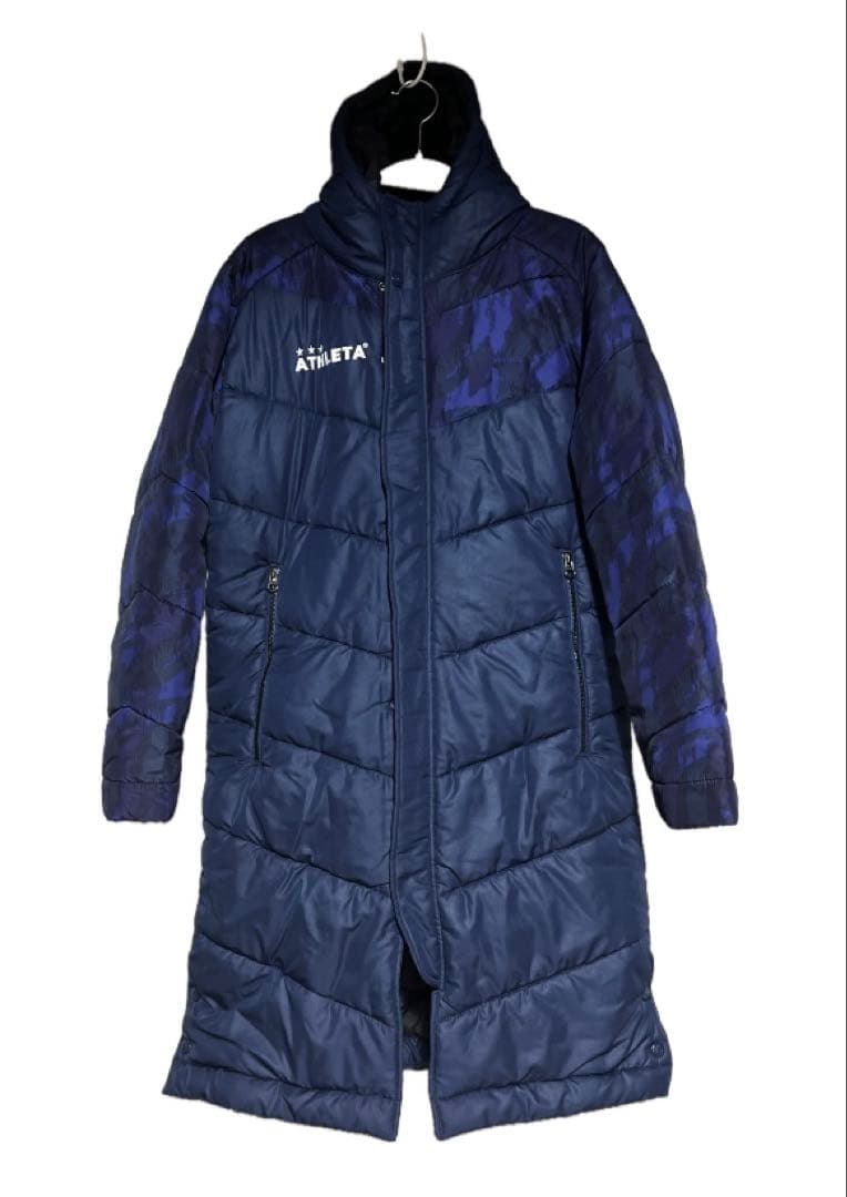 超美品◆ATHLETA ベンチコート 160ネイビー