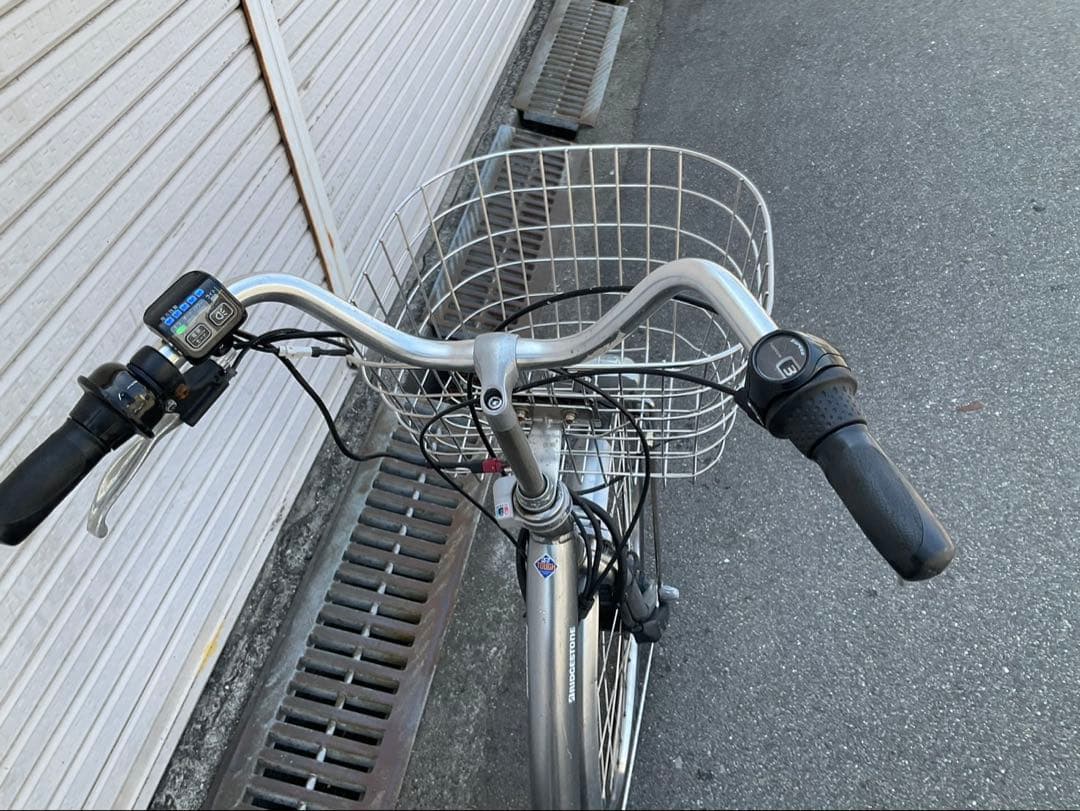 ブリヂストン新機種電動アシスト自転車フロンティア26インチグレーアルミボディー