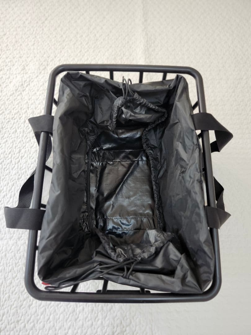OGK インナーバッグ付リヤバスケット ブラック(完売色)