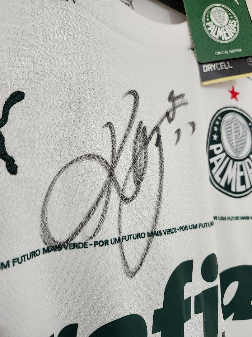 三浦知良 パルメイラス サイン サッカー ユニフォーム カズ 日本代表