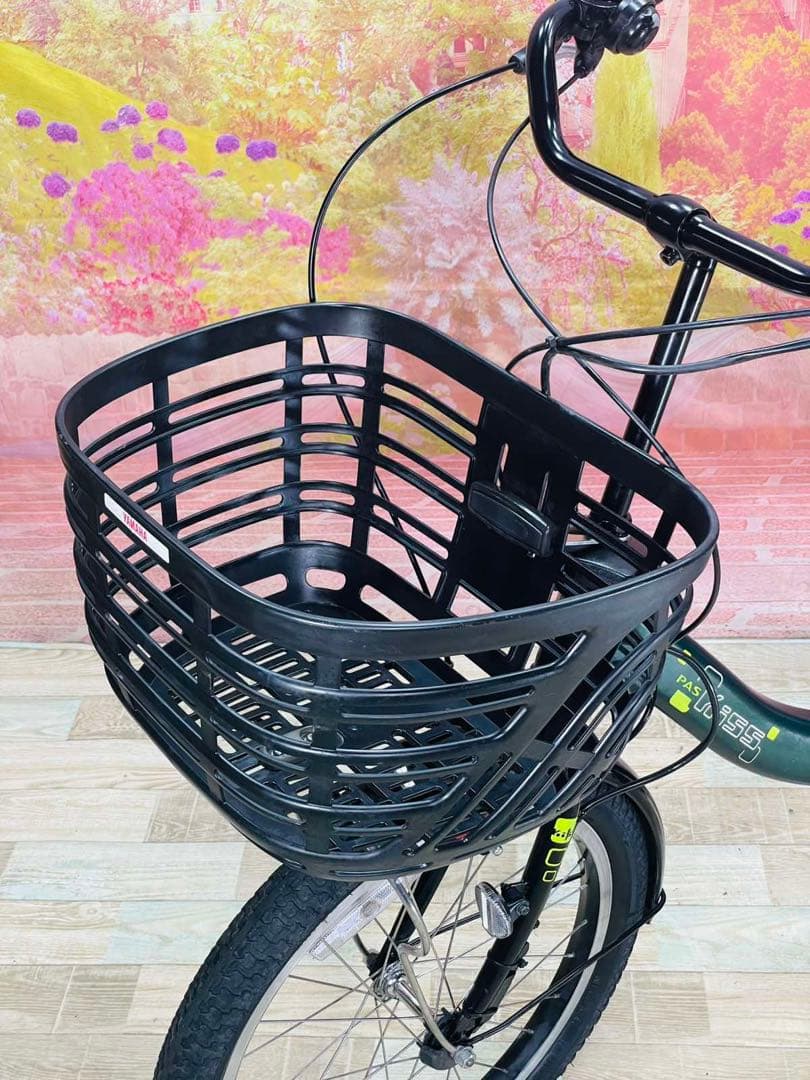 K2116 電動自転車ヤマハ子供乗せ 20インチ グリーン 8.7Ah