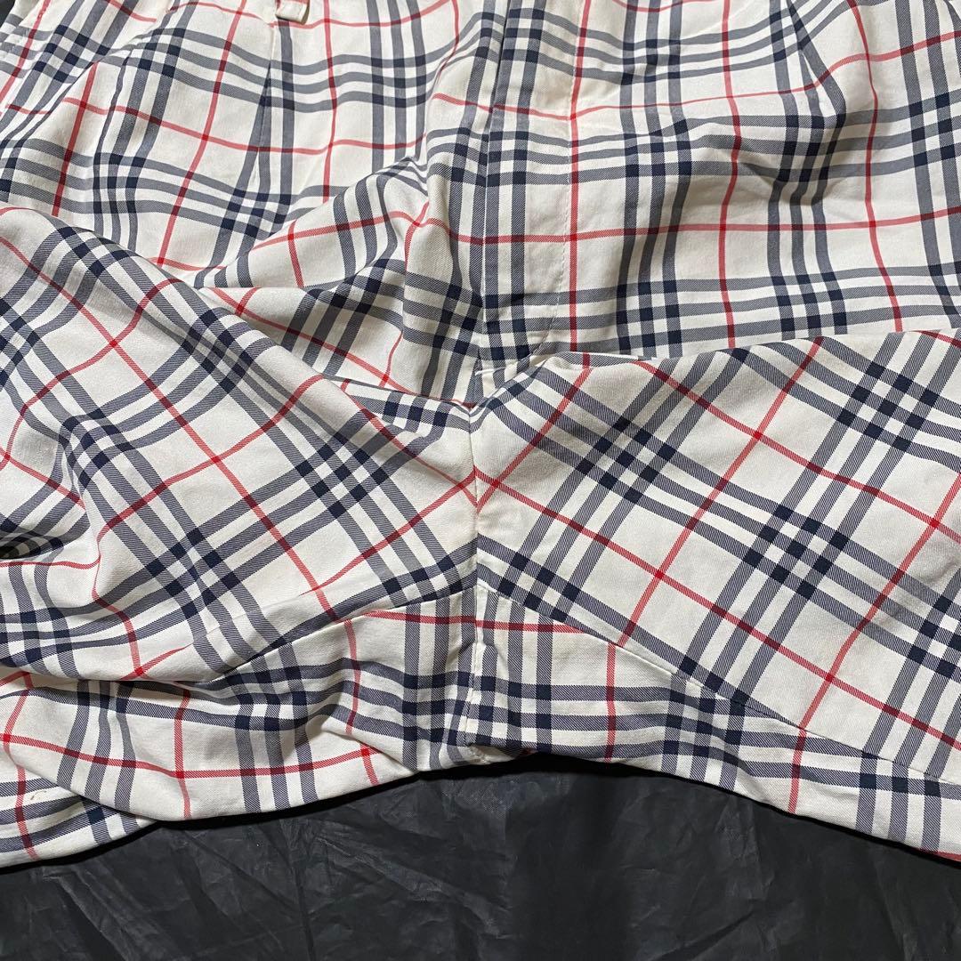 【美品✨】バーバリーゴルフ 7分丈 ノバチェックパンツ 大きいサイズ 3L相当