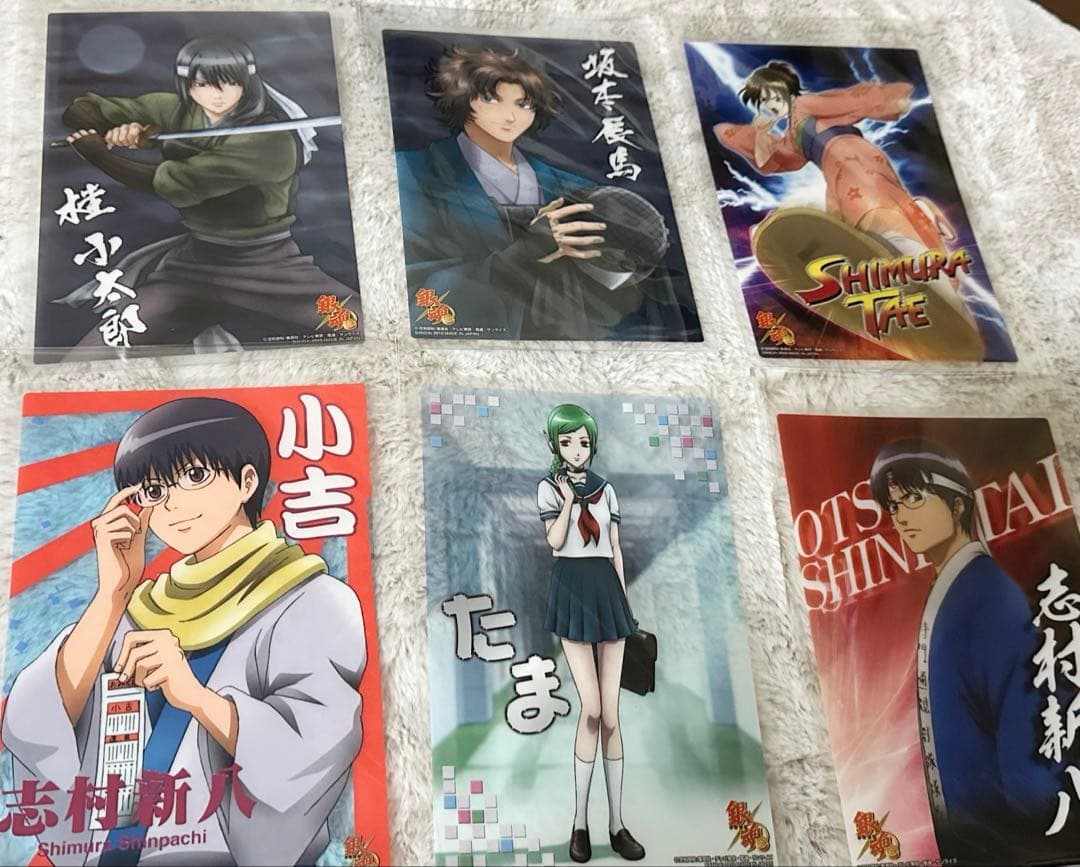 銀魂 ジャンボカードダス まとめ売り 18枚箔押しあり 銀時 高杉 総悟 神楽他