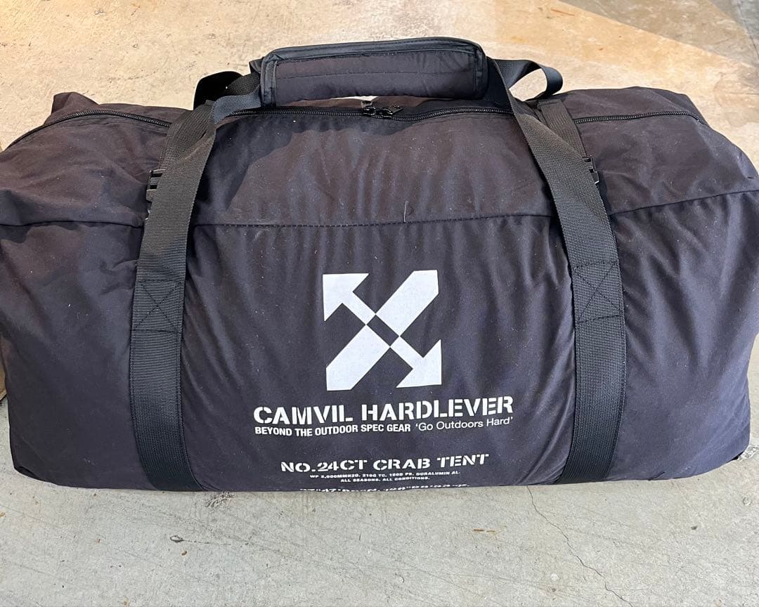 【新品未使用】CAMVIL CRAB TENT FULL SET ブラック４人用