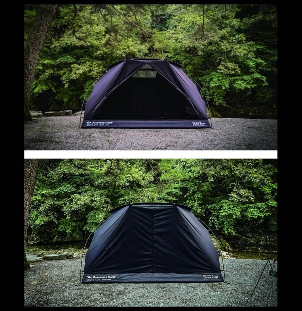【新品未使用】CAMVIL CRAB TENT FULL SET ブラック４人用