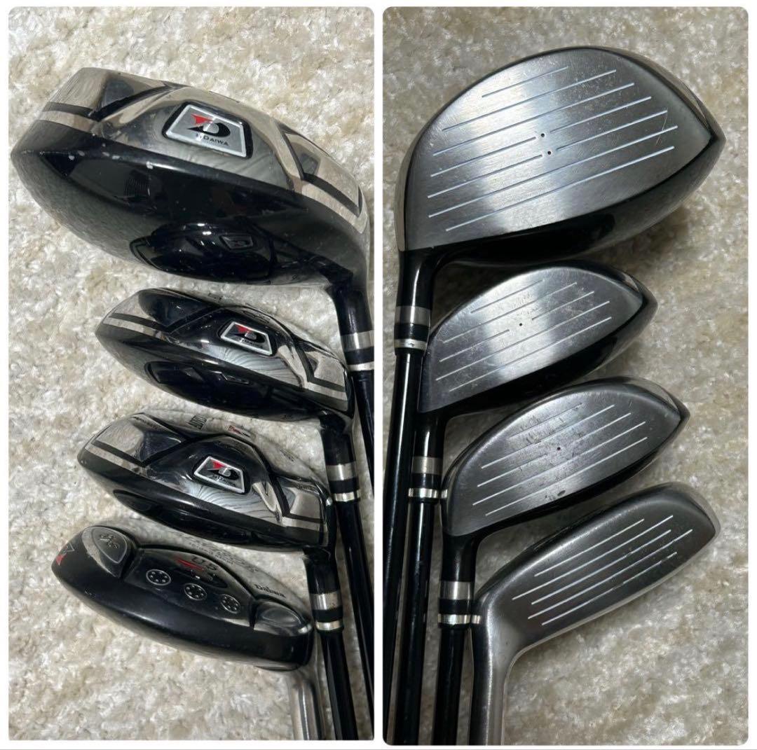 メンズ　DAIWA ADVISOR 豪華14本　ゴルフセット　キャディバッグ付き