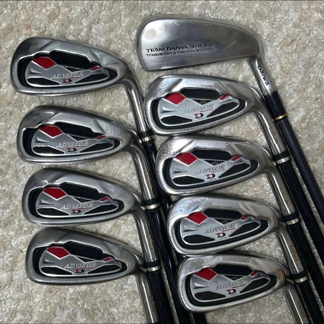 メンズ　DAIWA ADVISOR 豪華14本　ゴルフセット　キャディバッグ付き