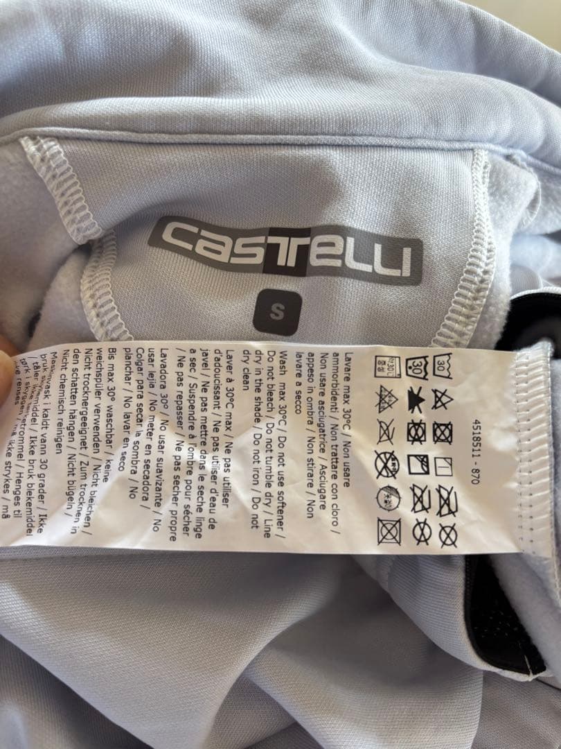 カステリCastelli サイクルジャケット　サイズS グレー