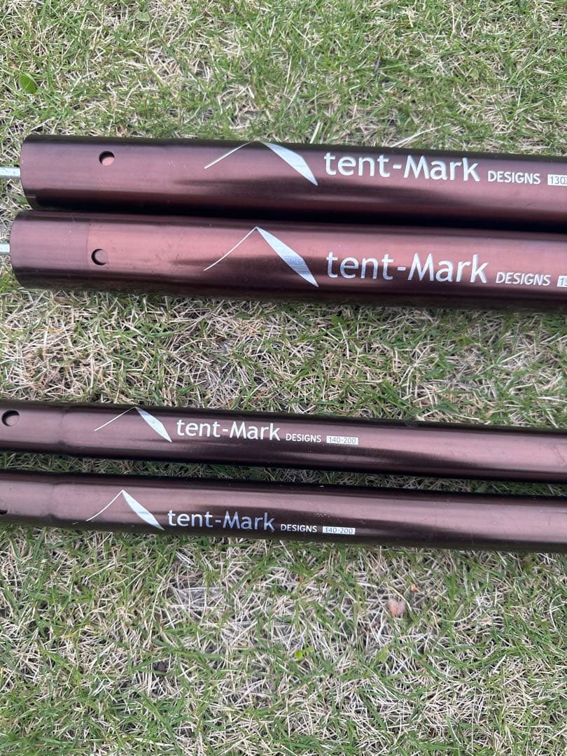 tent-Mark タープポール 130-280 2本　140-200 2本