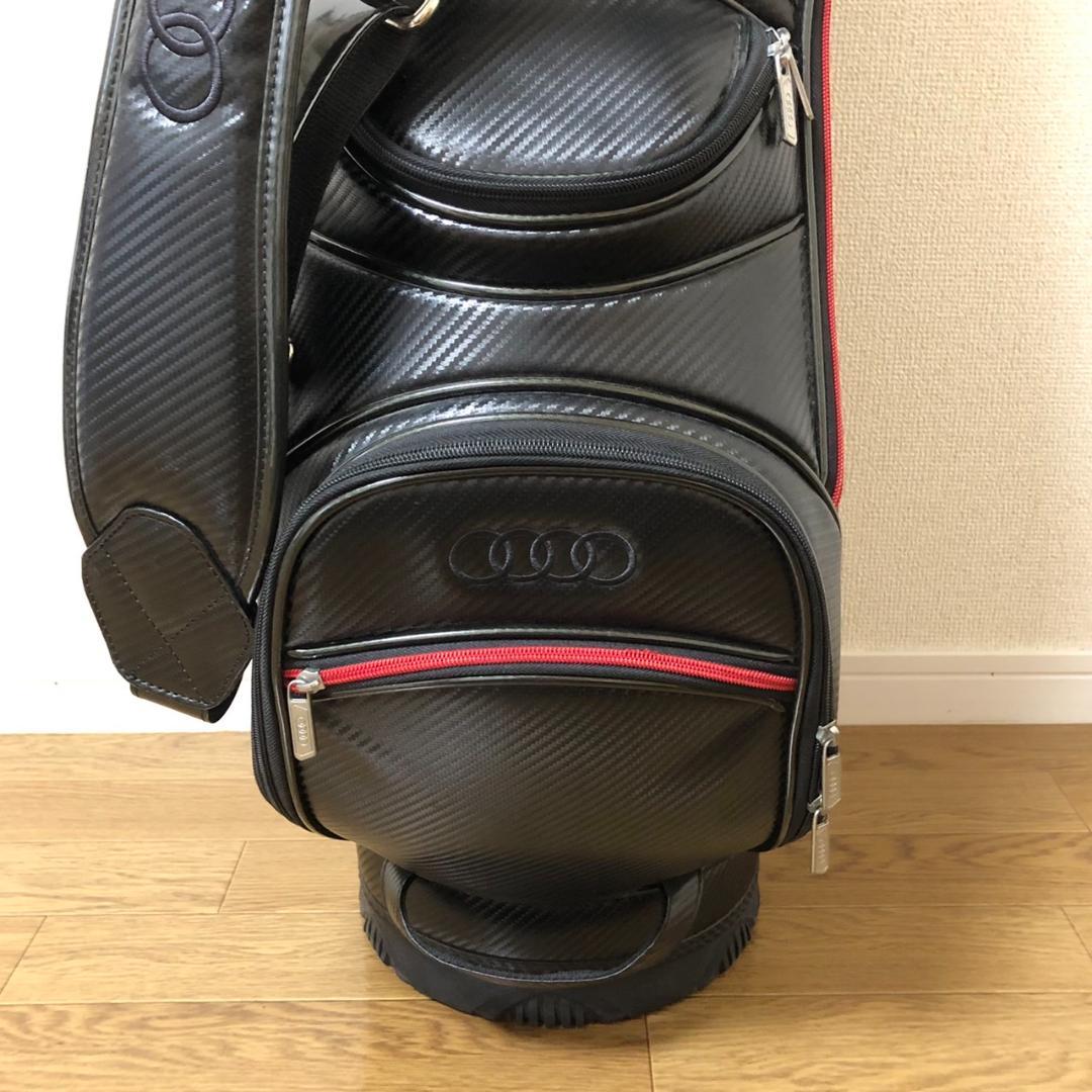 【激レア】 Audi アウディ ゴルフ キャディバッグ ブラック カーボン調