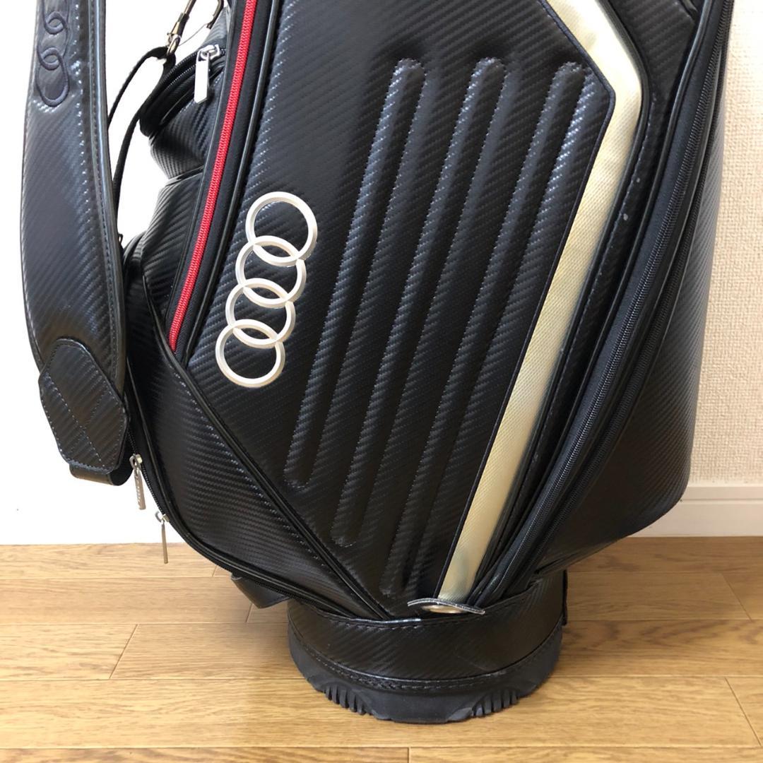 【激レア】 Audi アウディ ゴルフ キャディバッグ ブラック カーボン調