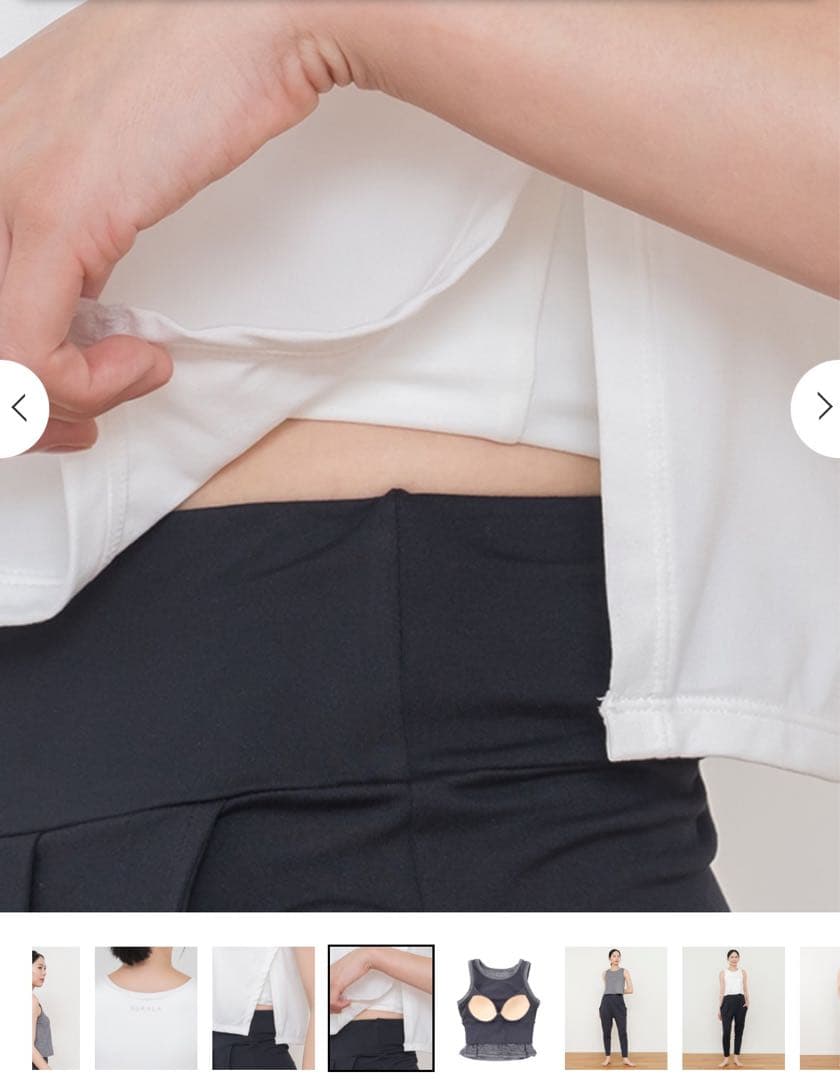 【美品】グレー ストレッチタンクトップ Ｍサイズ