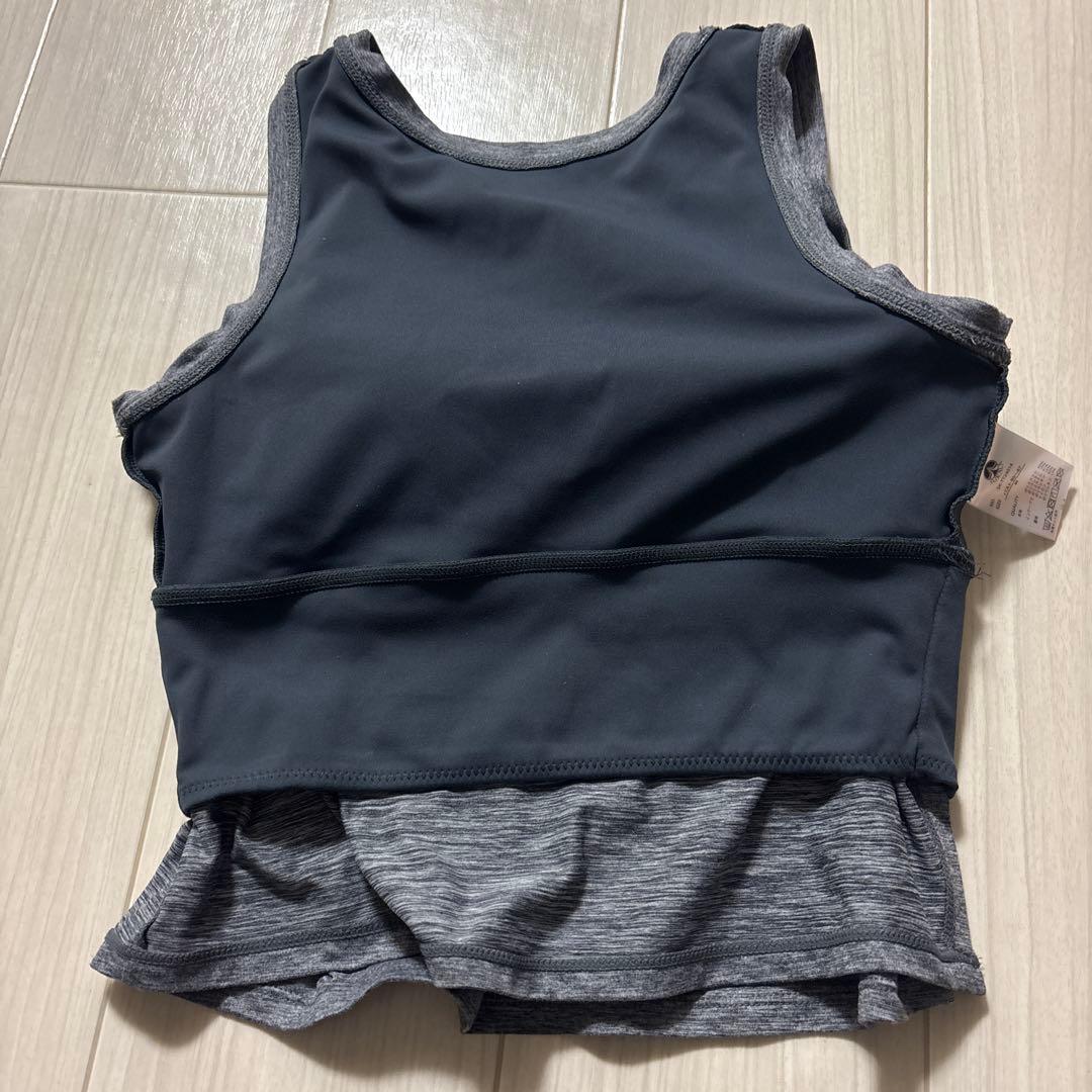 【美品】グレー ストレッチタンクトップ Ｍサイズ